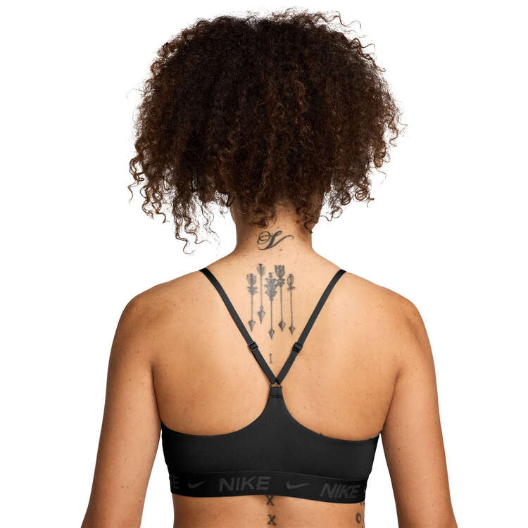 Nike Womens Indy Dri-FIT Light Support Padded Sports Bra - Black slider