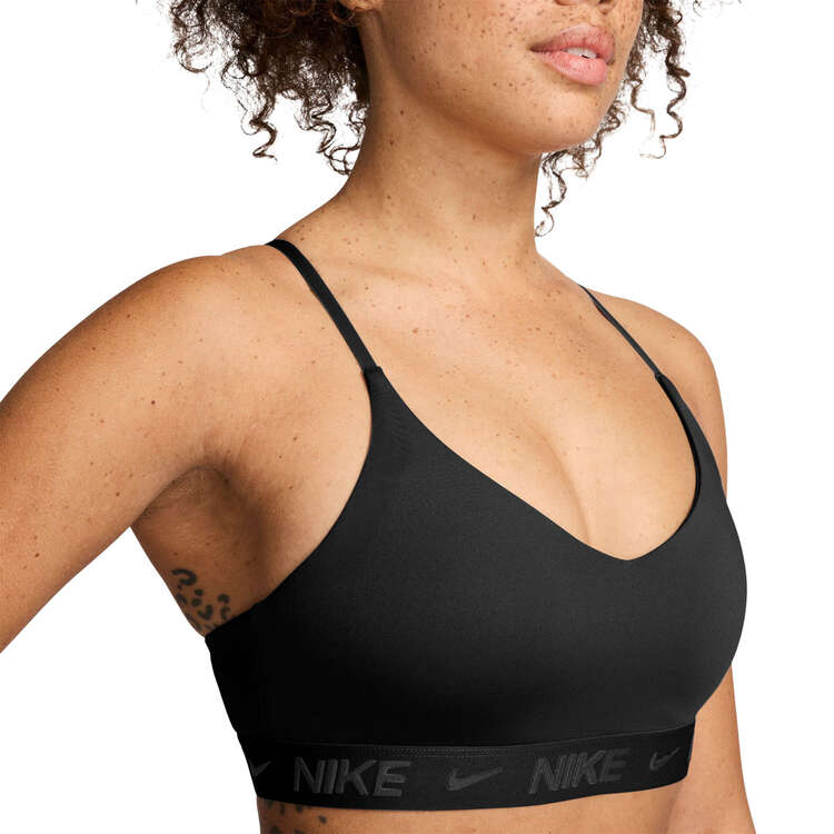 Nike Womens Indy Dri-FIT Light Support Padded Sports Bra - Black slider