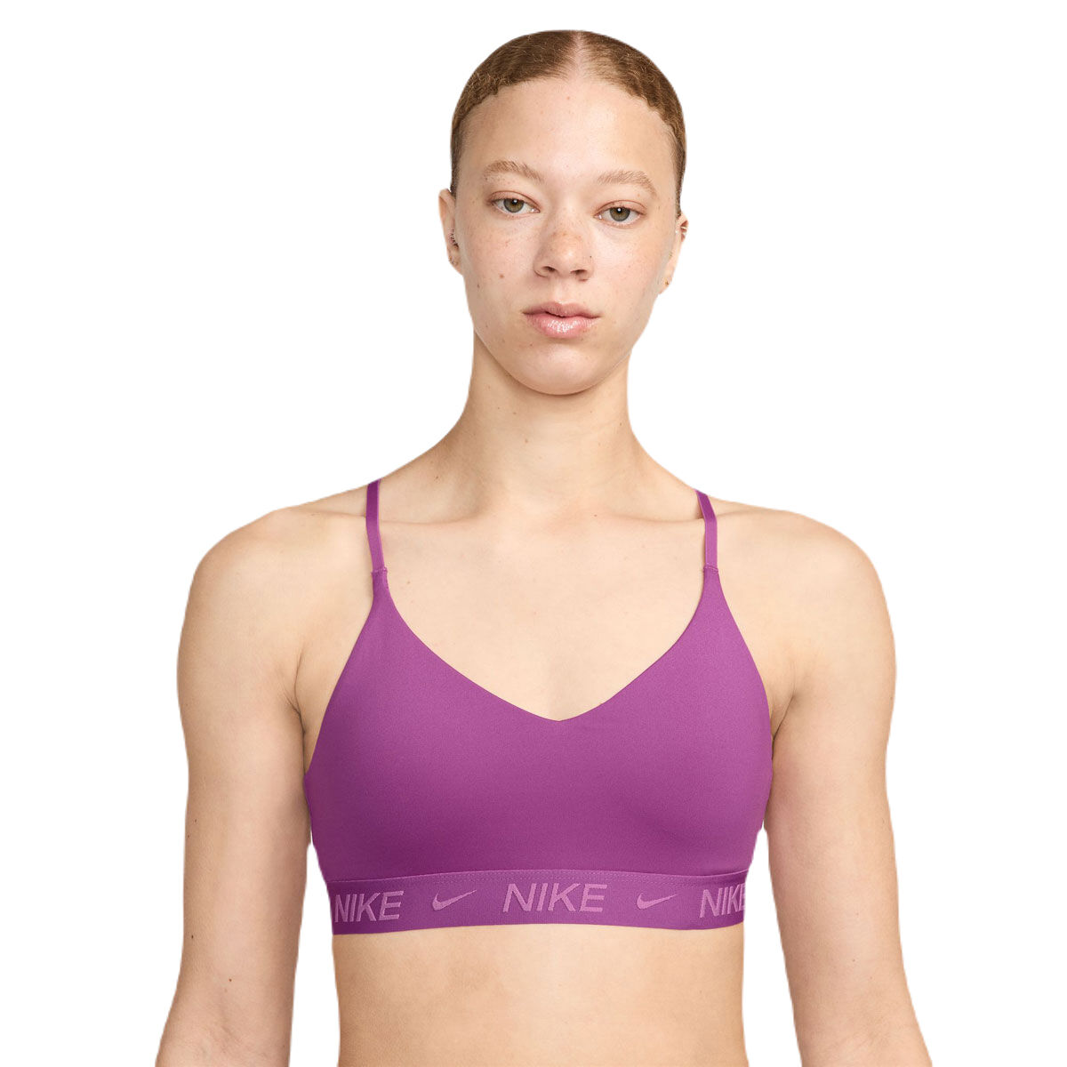 Nike Womens Indy Dri-FIT Light Support Padded Sports Bra - Black slider