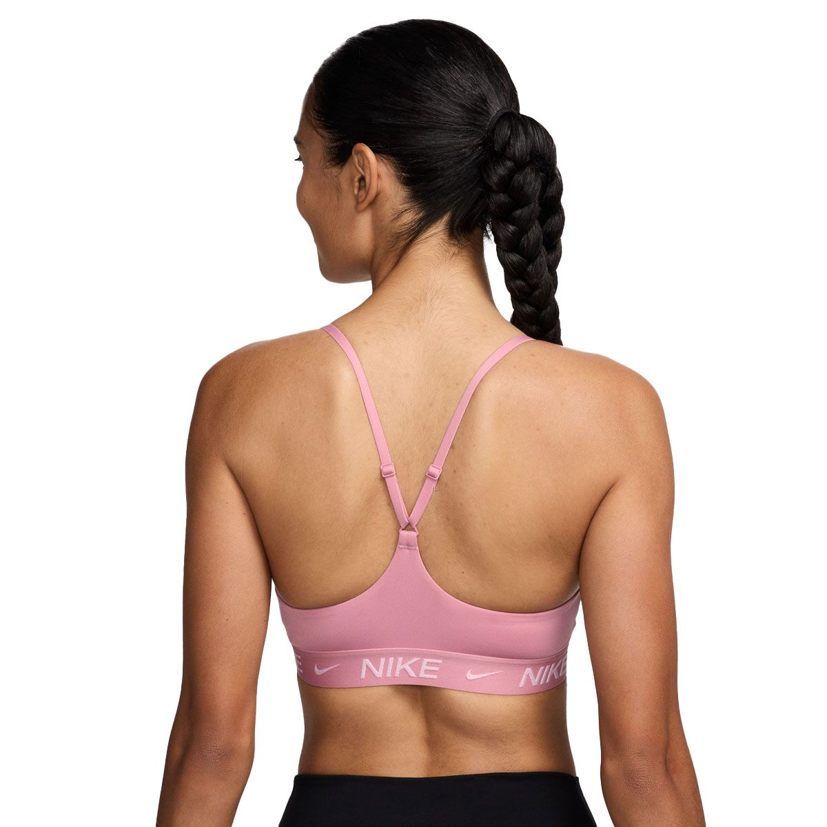 Nike Womens Indy Dri-FIT Light Support Sports Bra - Pink slider