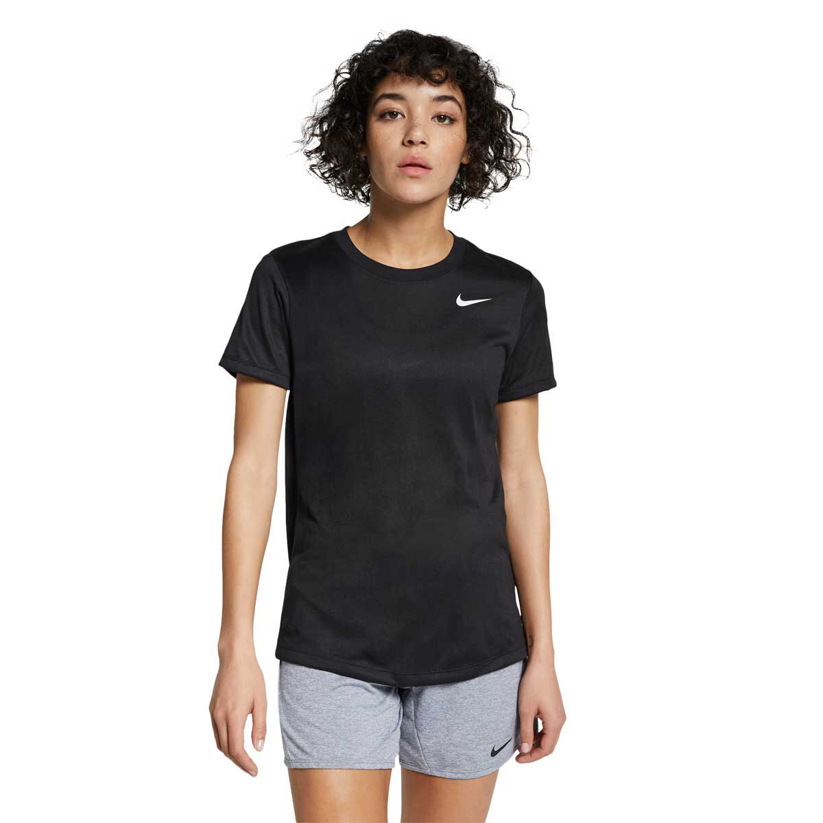 Nike Womens Legend Dri-FIT Training Tee Black / White XS - Black / White slider