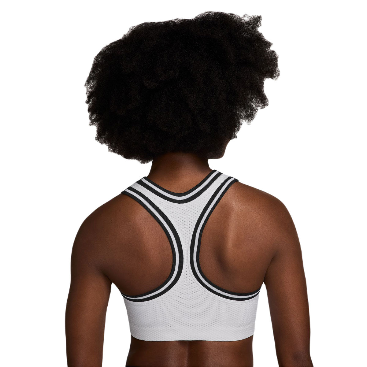 Nike Womens Light Support Jersey Sports Bra - White/Black slider