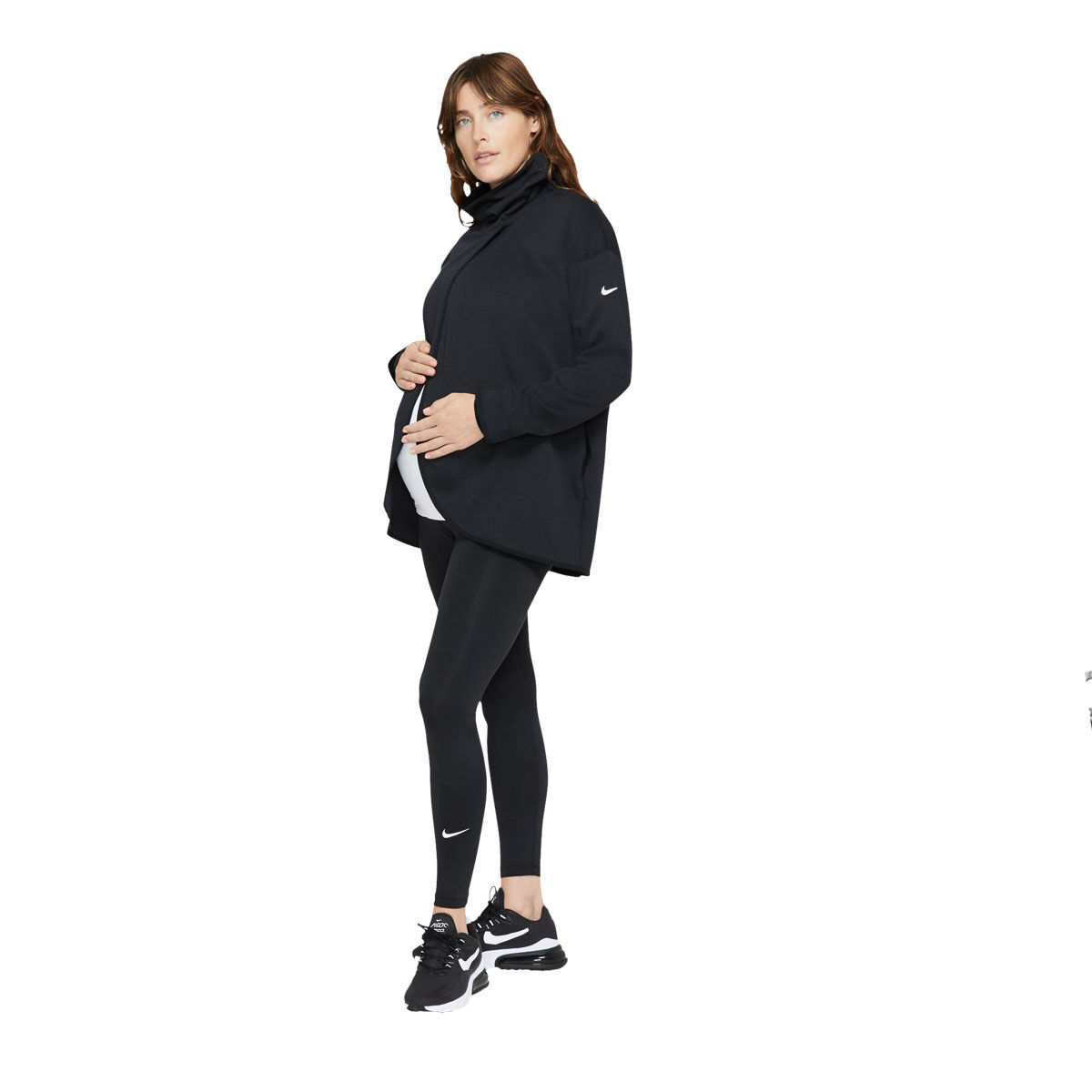 Nike Womens Maternity Pullover - Black slider