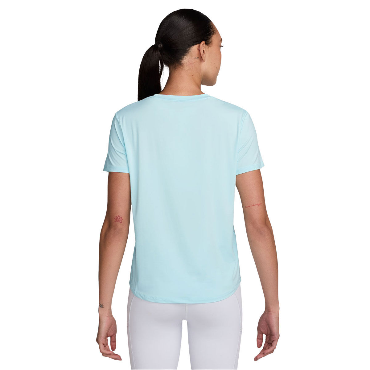 Nike Womens One Classic Dri-FIT Fitness Tee Blue XL - Blue slider