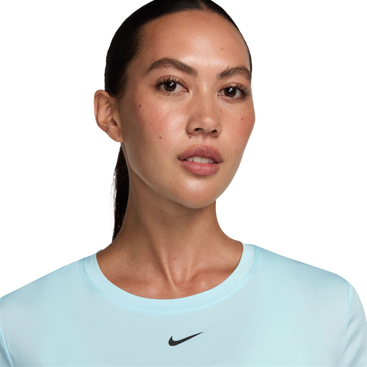 Nike Womens One Classic Dri-FIT Fitness Tee Blue XL - Blue slider