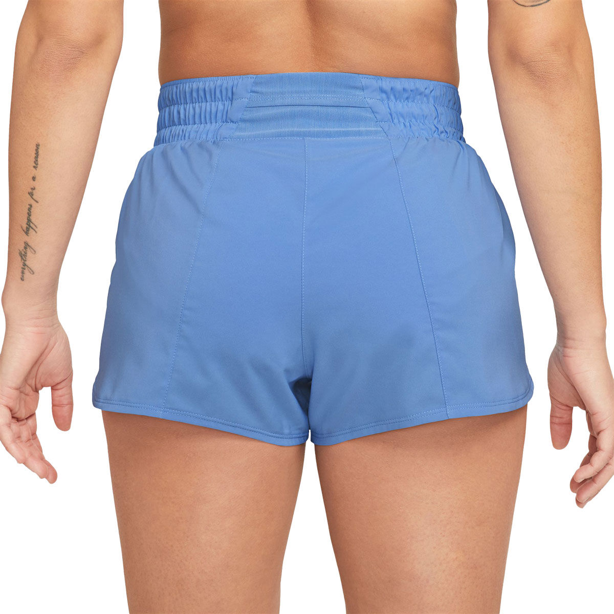 Nike Womens One Dri-FIT 3 Inch Brief-Lined Shorts Blue XL - Blue slider