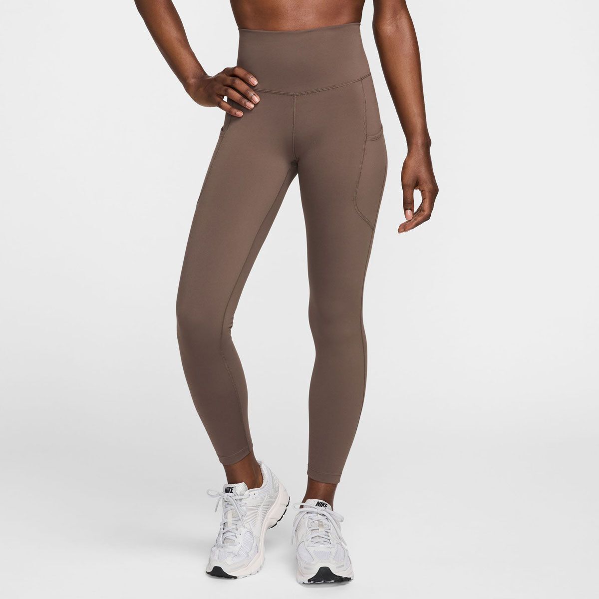 Nike Womens One Dri-FIT High Rise 7/8 Pocket Tights - Black slider