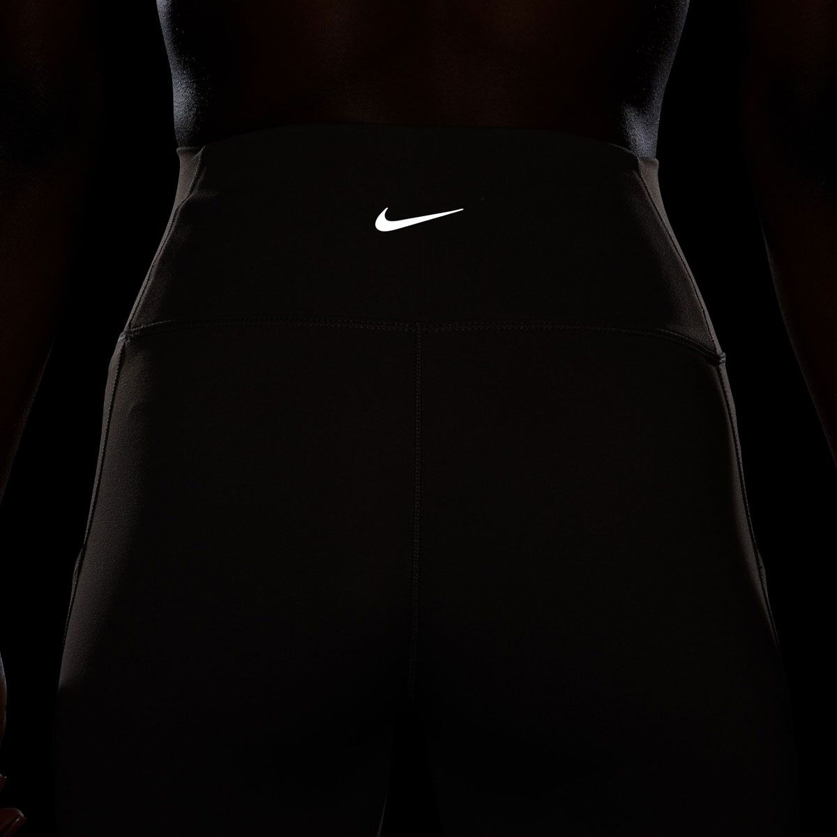 Nike Womens One Dri-FIT High Rise 7/8 Pocket Tights - Black slider