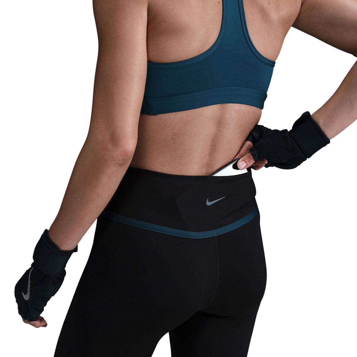 Nike Womens One Dri-FIT High Rise 7/8 Sport Tights - Black slider