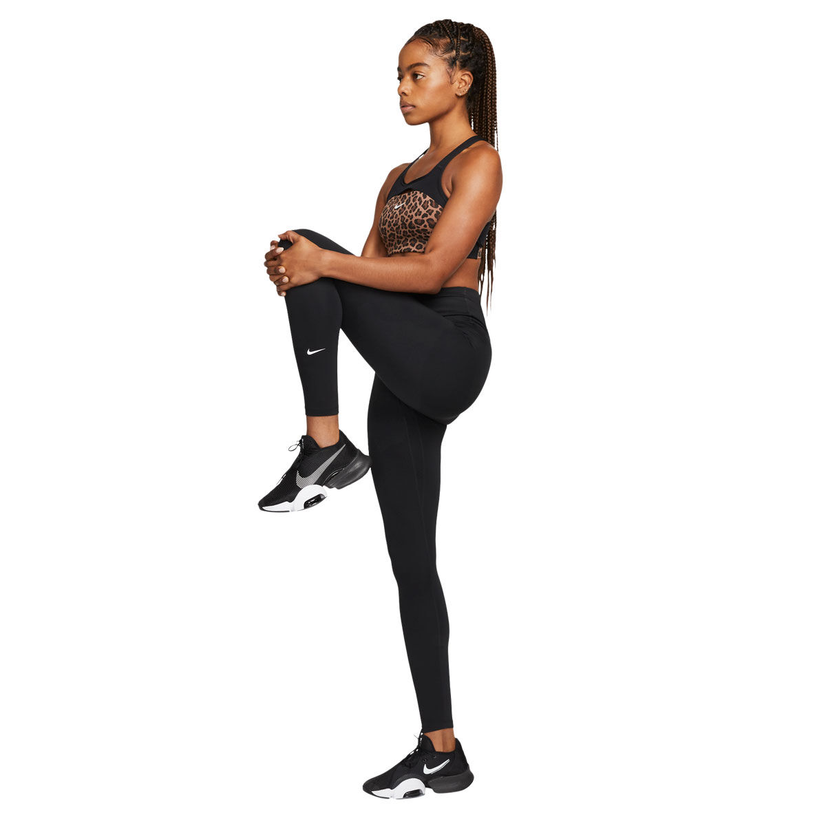 Nike Womens One Dri-FIT High Rise Full Length Tights Black XS - Black slider