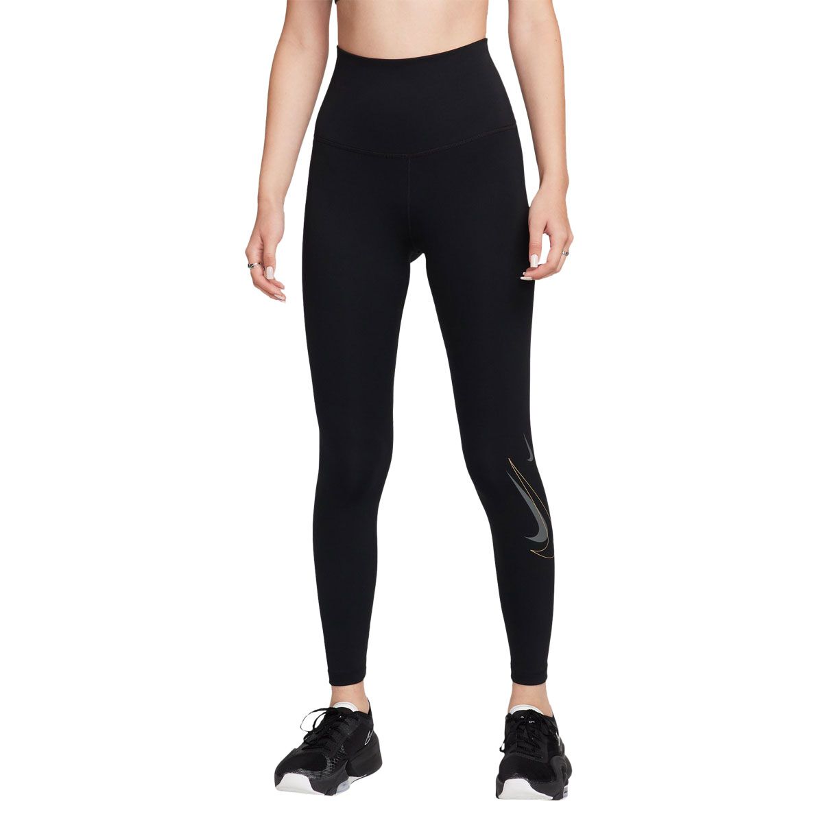 Nike Womens One Dri-FIT High Rise Training Full Length Tights - Violet slider