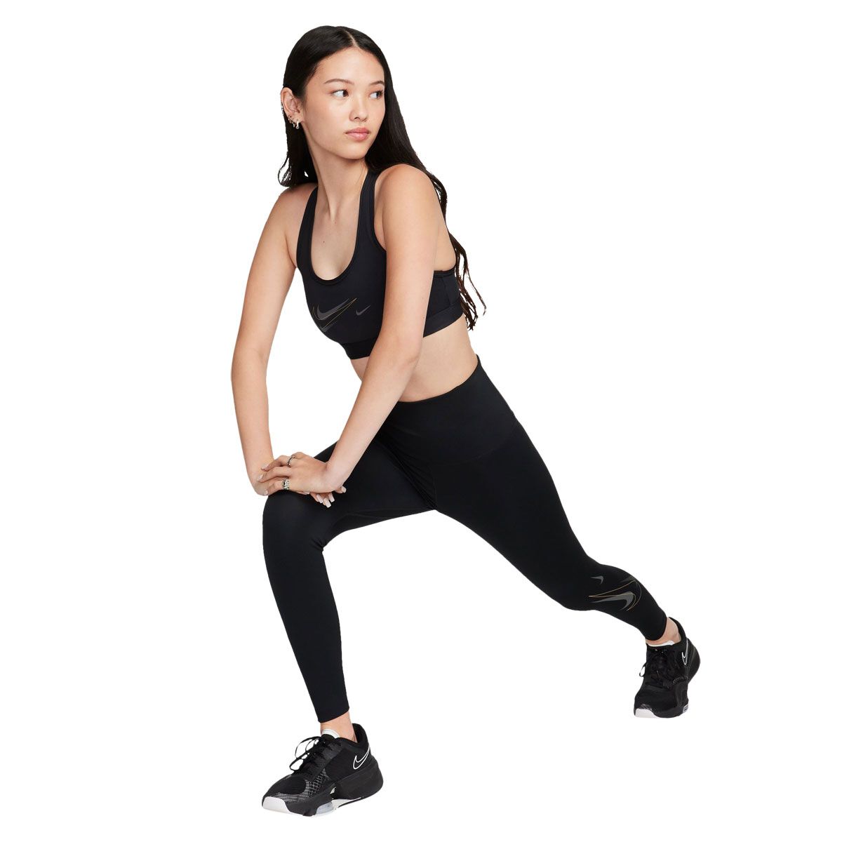 Nike Womens One Dri-FIT High Rise Training Full Length Tights - Violet slider