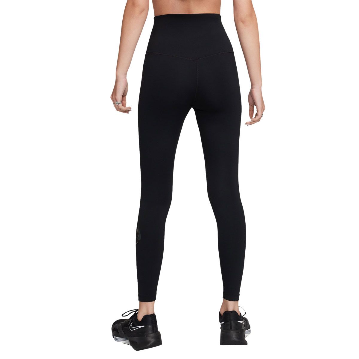 Nike Womens One Dri-FIT High Rise Training Full Length Tights Black/Gold XS - Black/Gold slider