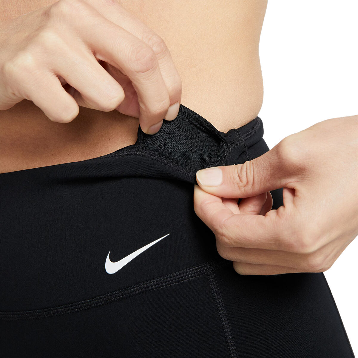 Nike Womens One Dri-FIT Leak Protection Period Bike Shorts - Black slider