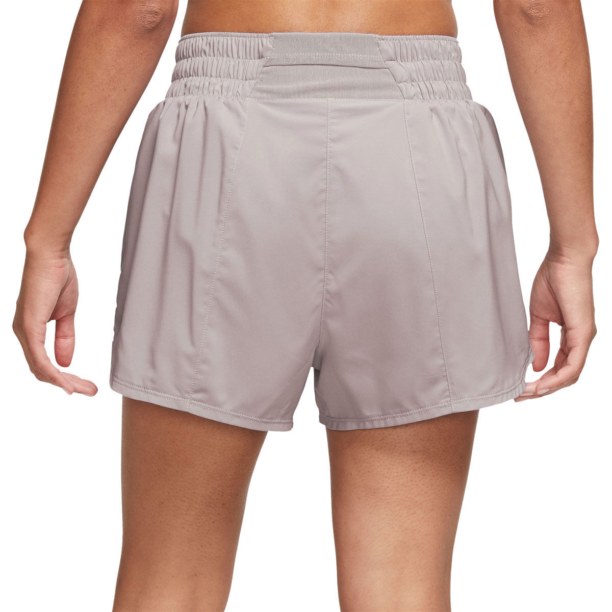 Nike Womens One Dri-FIT Mid Rise 3 Inch Brief-Lined Shorts Violet XL - Violet slider