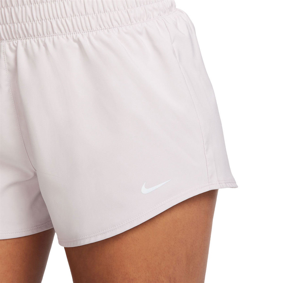 Nike Womens One Dri-FIT Mid Rise 3 Inch Brief-Lined Shorts Violet XL - Violet slider