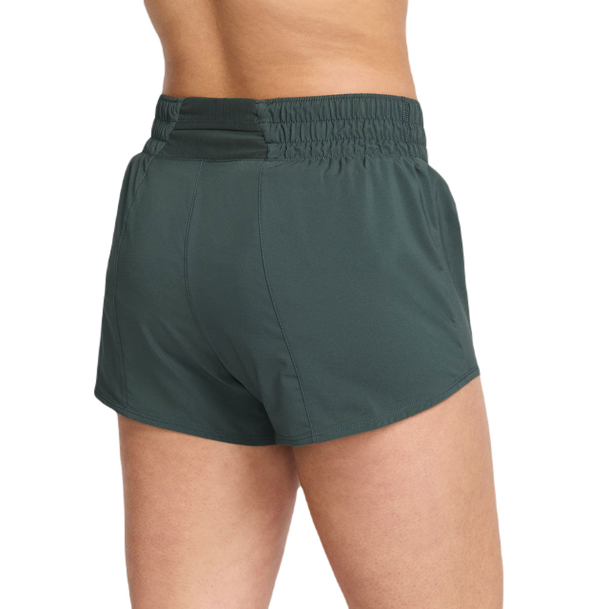 Nike Womens One Dri-FIT Mid Rise Brief-Lined 3 Inch Shorts - Green slider