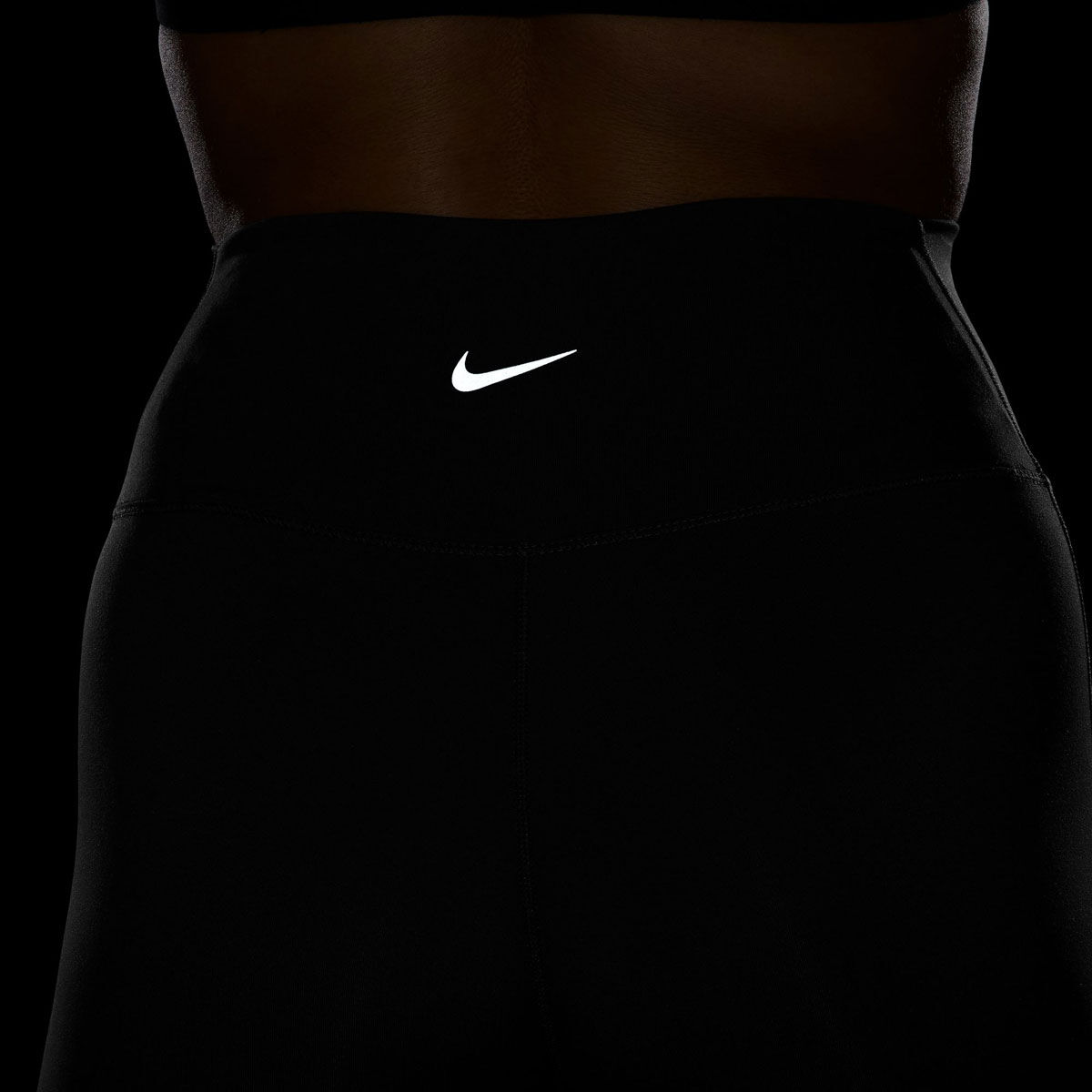 Nike Womens One Dri-FIT U-Seam High Rise Tights - Black slider