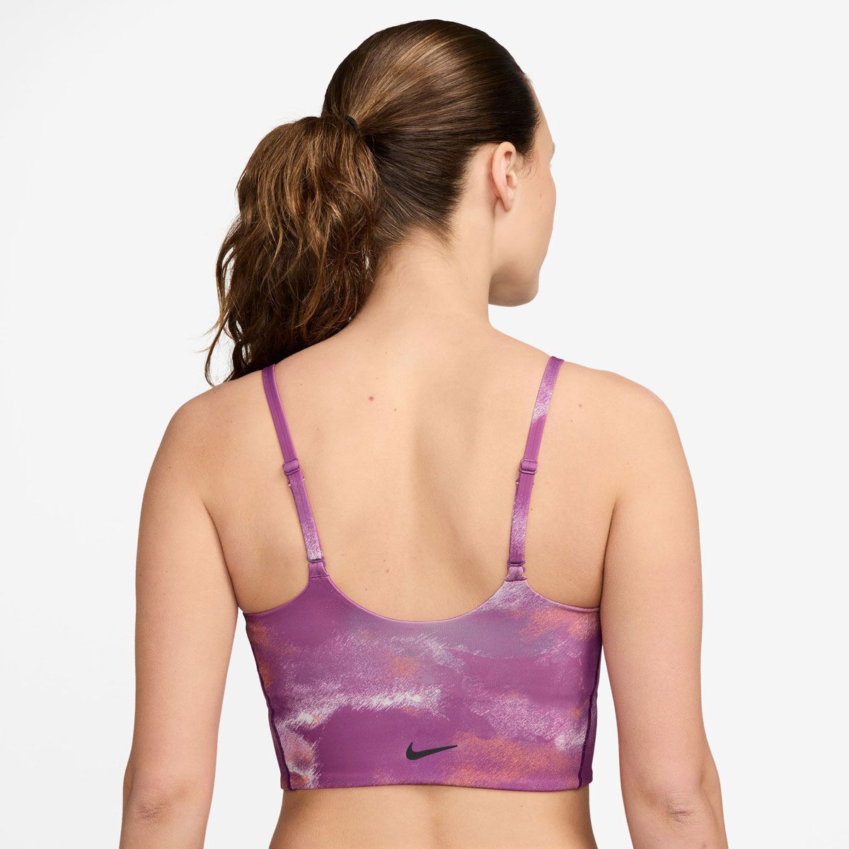 Nike Womens One Light Support All Over Print Sports Bra - Fuschia slider