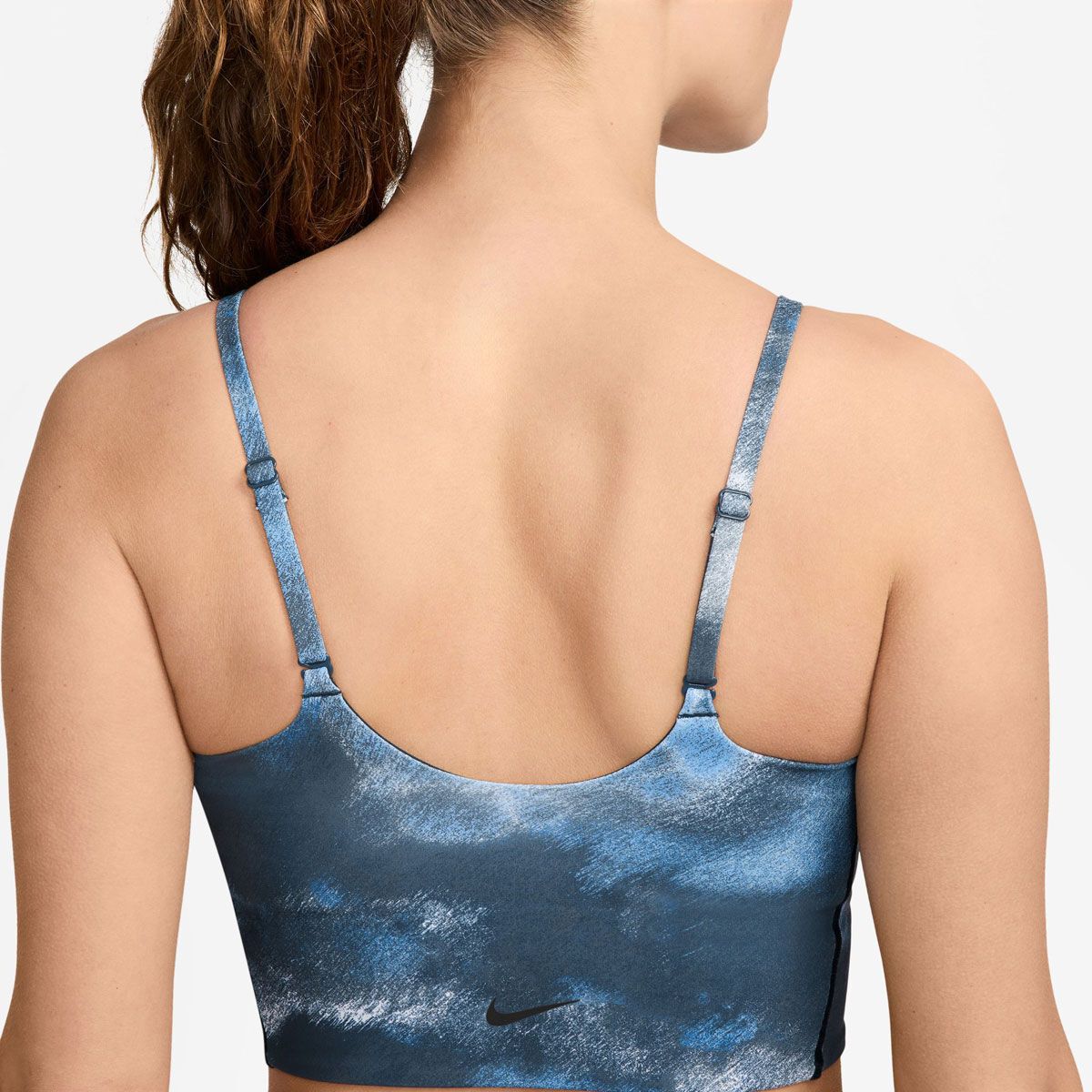 Nike Womens One Light Support All Over Print Sports Bra - Navy slider