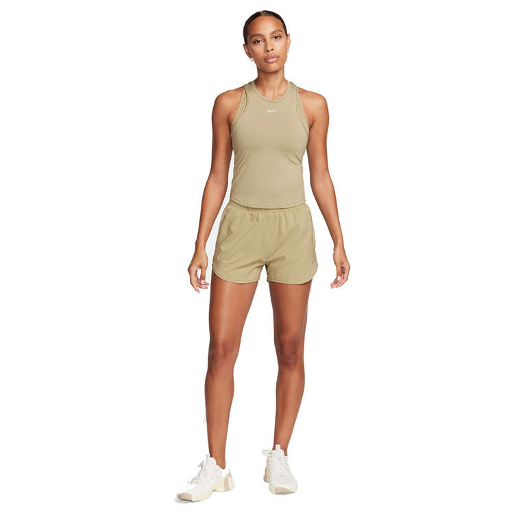 Nike Womens One Luxe Dri-FIT Cropped Tank - Olive slider