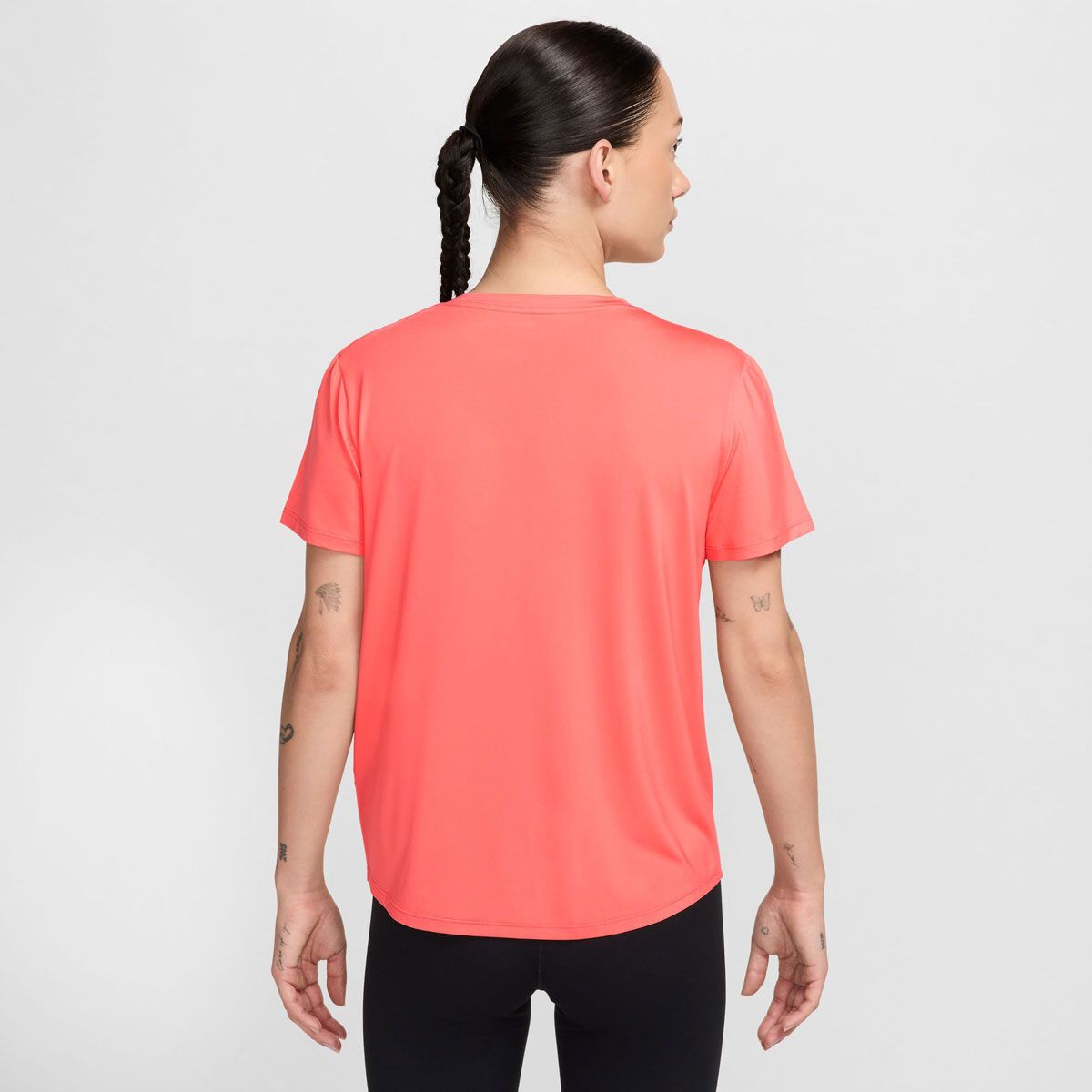 Nike Womens One Swoosh Dri-FIT Short Sleeve Running Tee - Black slider