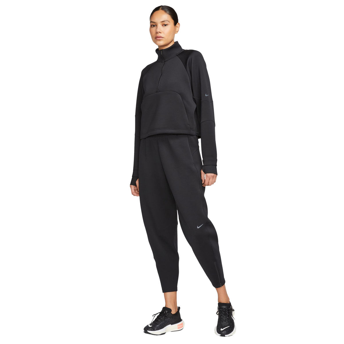 Nike Womens Prima Dri-FIT 1/2 Zip Training Top - Black slider