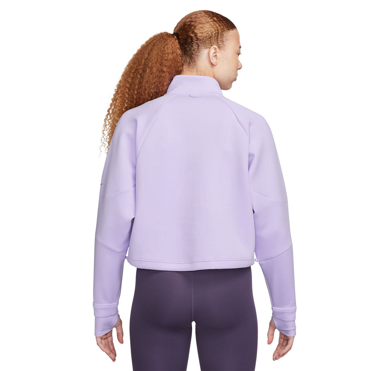 Nike Womens Prima Dri-FIT 1/2 Zip Training Top Lilac L - Lilac slider