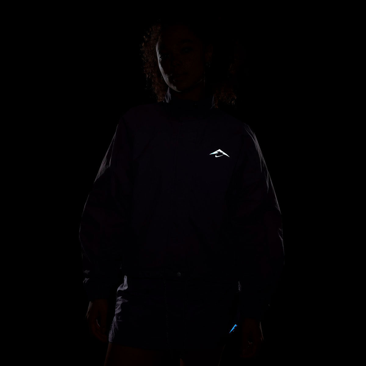 Nike Womens Repel Trail UV Running Jacket Purple XL - Purple slider