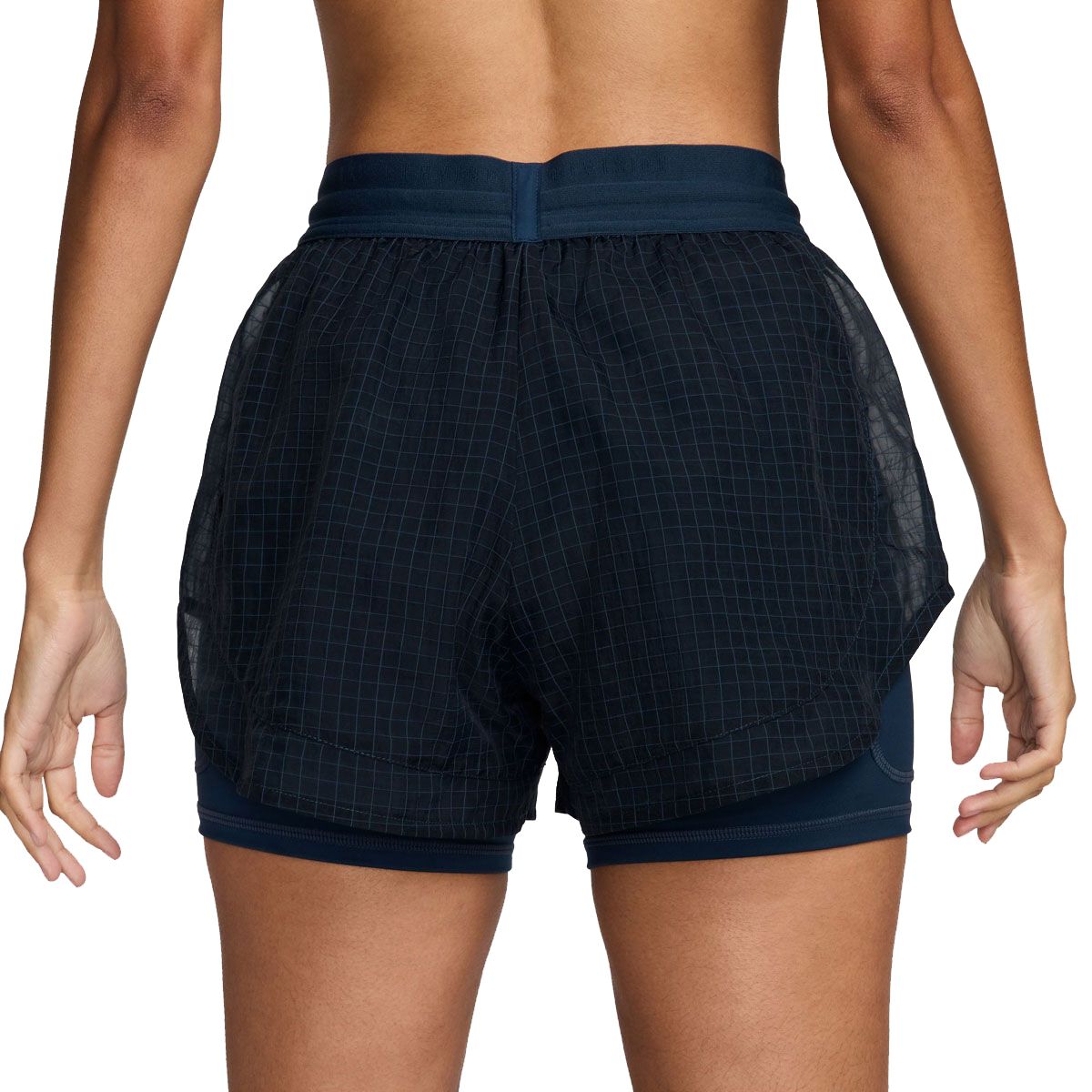 Nike Womens Running Division Dri-FIT Mid-Rise 3 Inch 2-in-1 Running Shorts - Navy slider