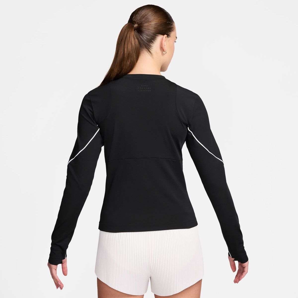 Nike Womens Running Division Reflective Long Sleeve Running Top - Black slider