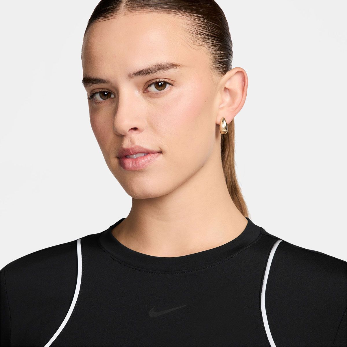 Nike Womens Running Division Reflective Long Sleeve Running Top - Black slider