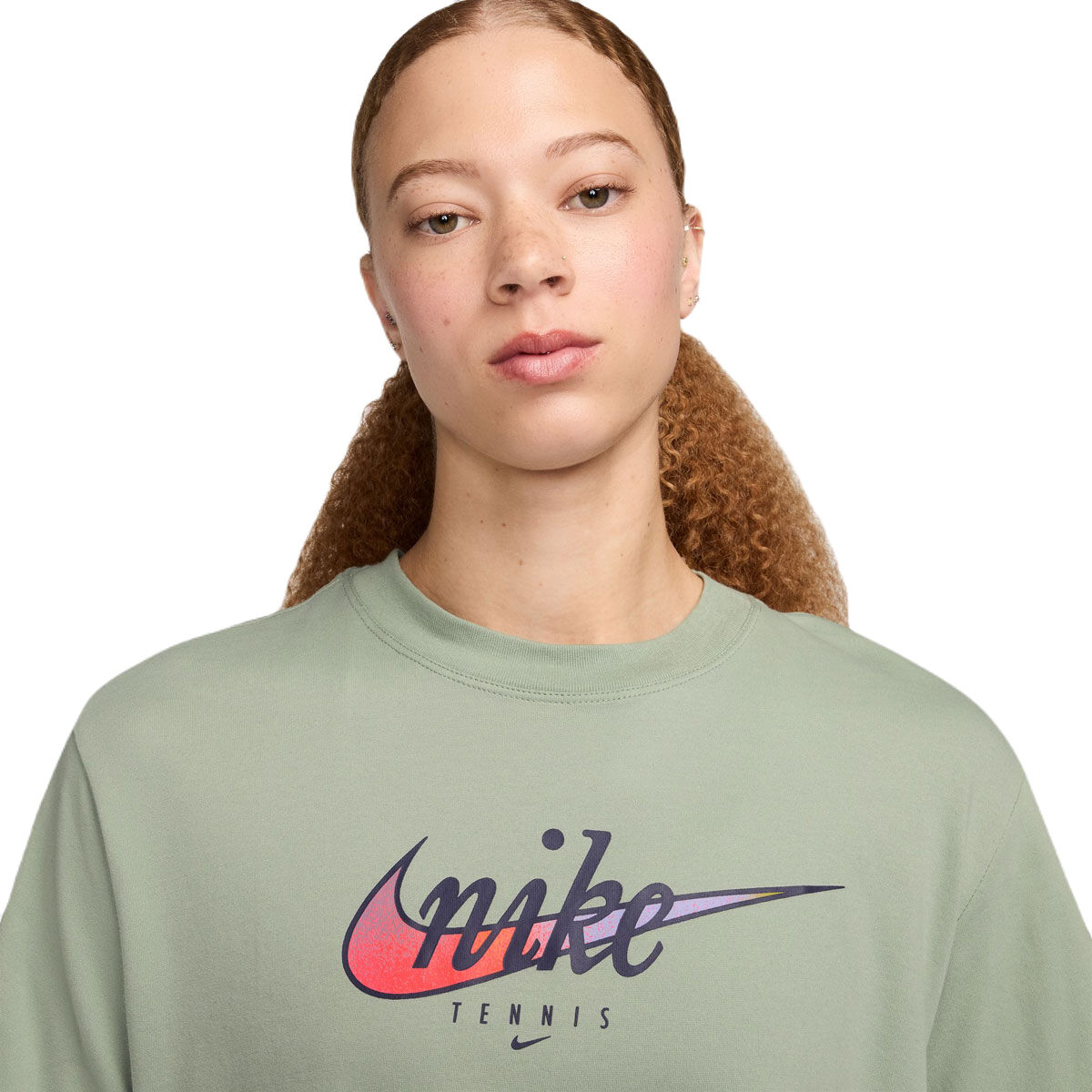 Nike Womens Slam Dri-FIT Short Sleeve Tee - White slider