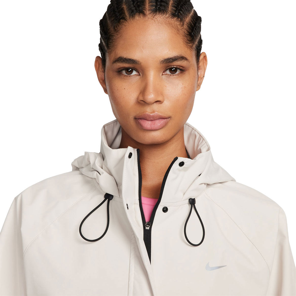 Nike Womens Storm-FIT Swift Running Jacket Beige XL - Beige slider