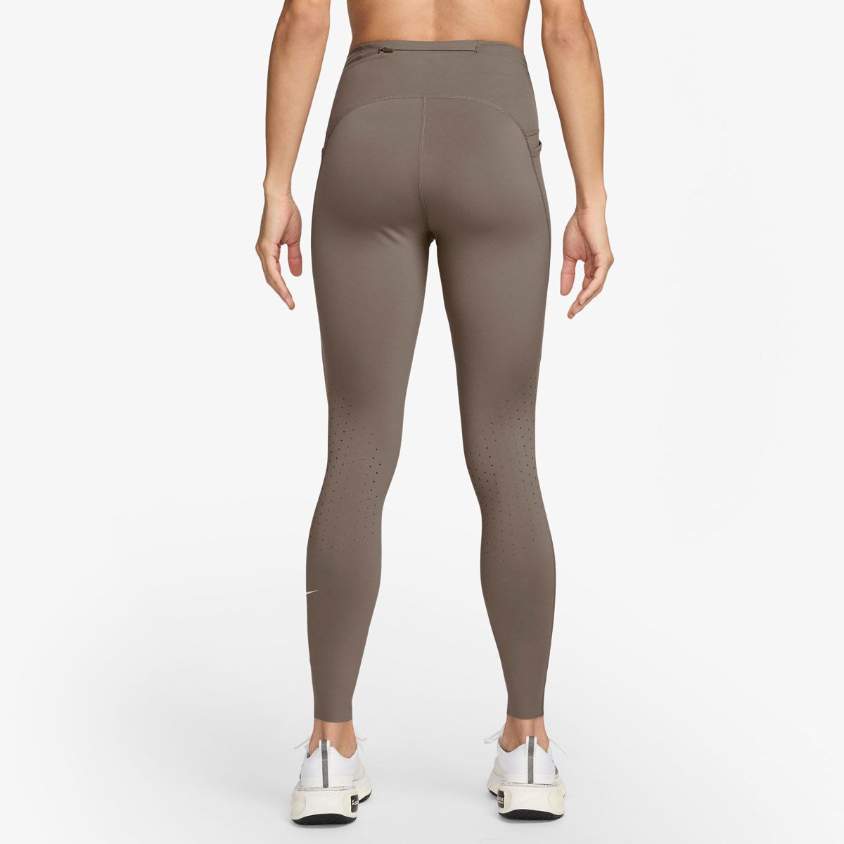 Nike Womens Swift Dri-FIT High Rise 7/8 Length Running Tights - Brown slider