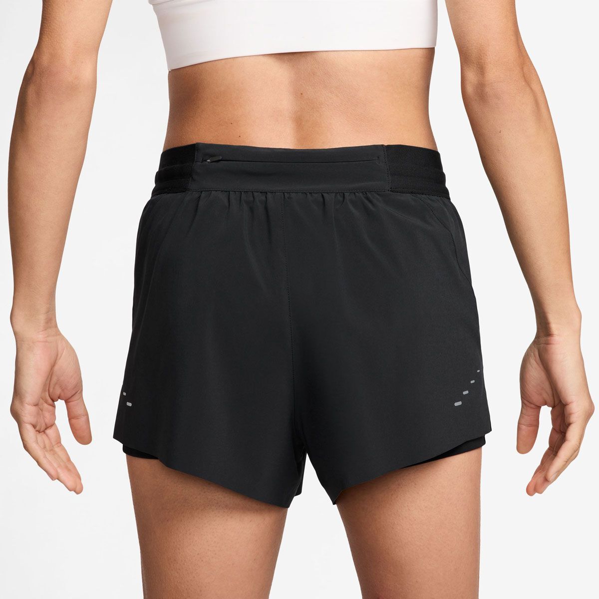 Nike Womens Swift Dri-FIT Mid Rise 2 in 1 Running Shorts - Brown slider