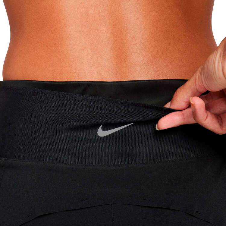 Nike Womens Swift Dri-FIT Mid Rise 3 Inch 2 in 1 Running Shorts - Black slider