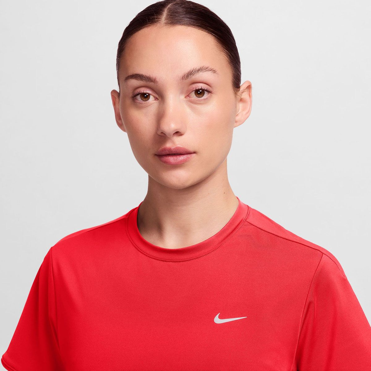 Nike Womens Swift Dri-FIT Short Sleeve Running Top - Crimson slider