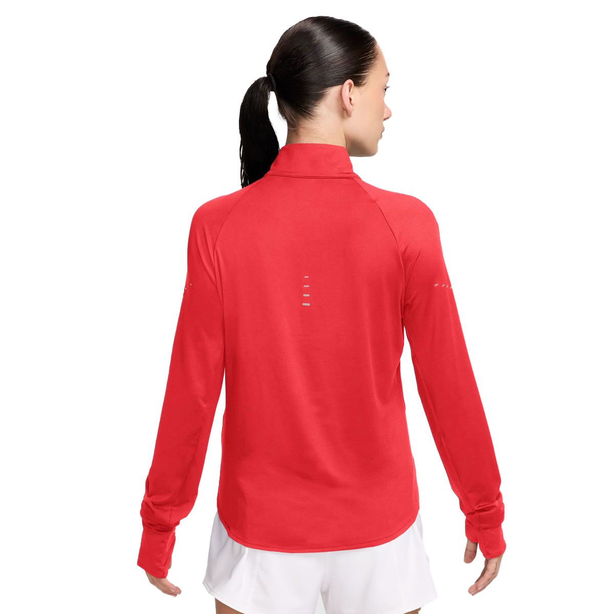 Nike Womens Swift Dri-FIT UV Half Zip Running Top Crimson L - Crimson slider