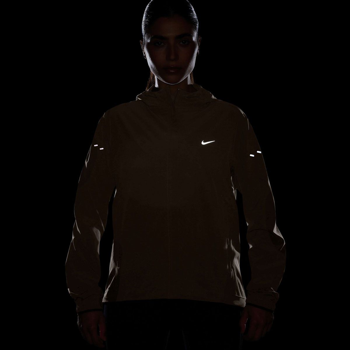 Nike Womens Swift Repel Packable Running Jacket - Brown slider