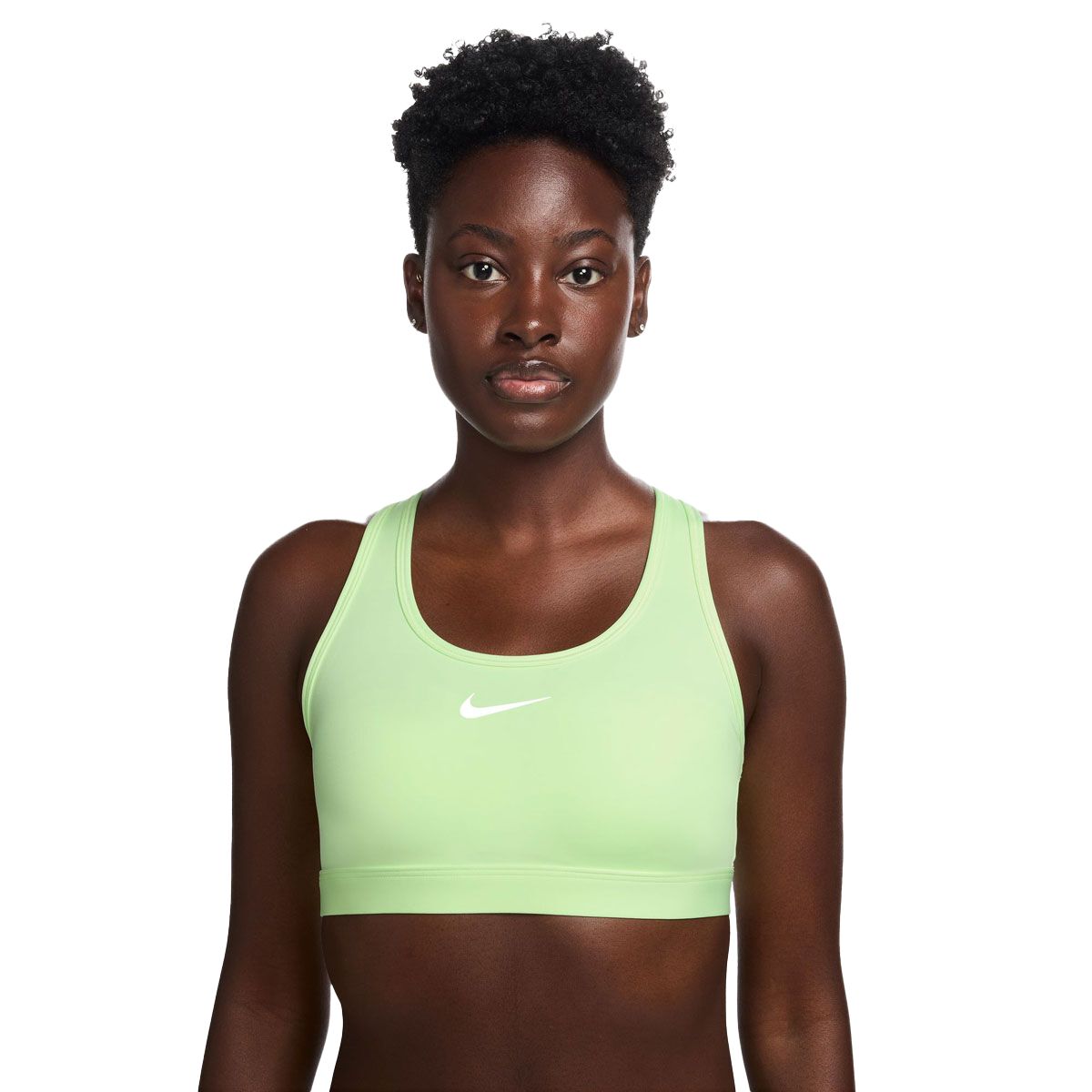 Nike Womens Swoosh Dri-FIT Medium Support Padded Sports Bra - Fluroyellow