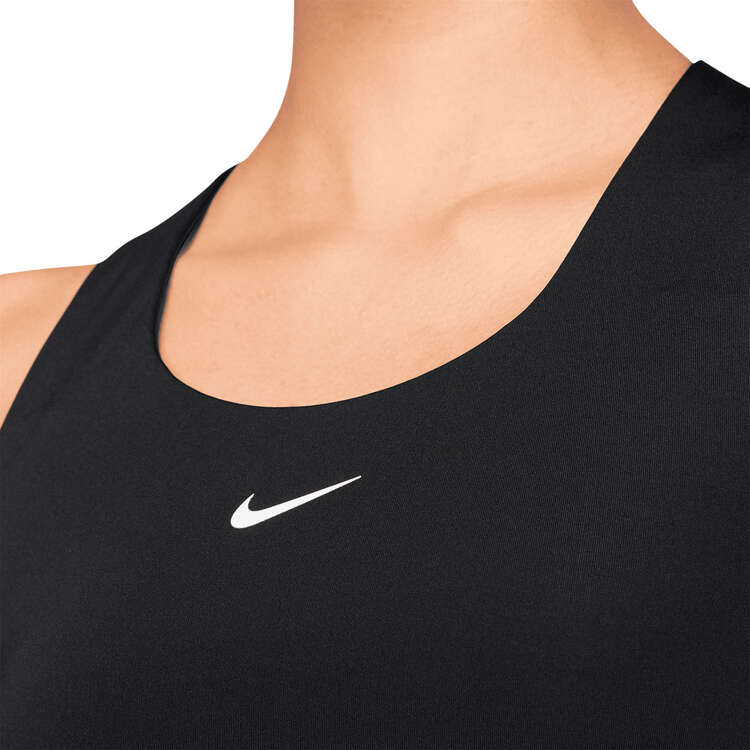 Nike Womens Swoosh Dri-FIT Medium Support Padded Sports Bra Tank - White slider