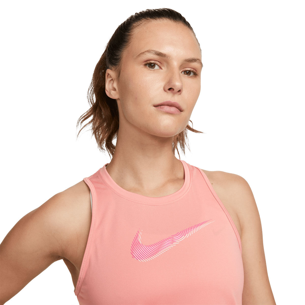 Nike Womens Swoosh Dri-FIT Running Tank - Black slider