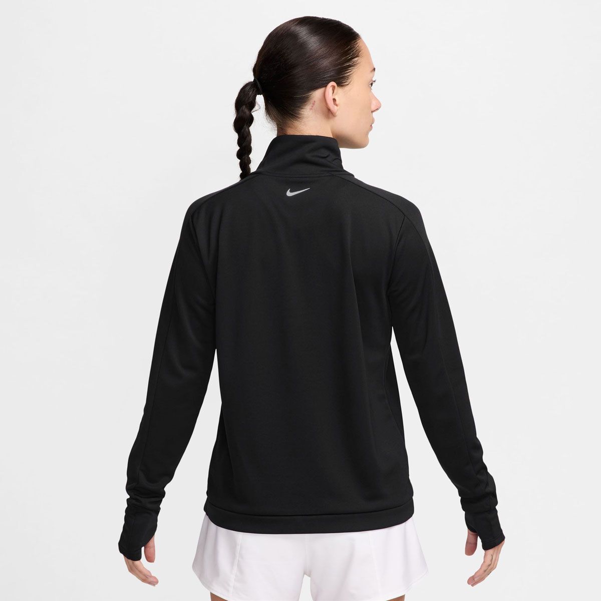 Nike Womens Swoosh Half Zip Running Mid Layer - Orange slider