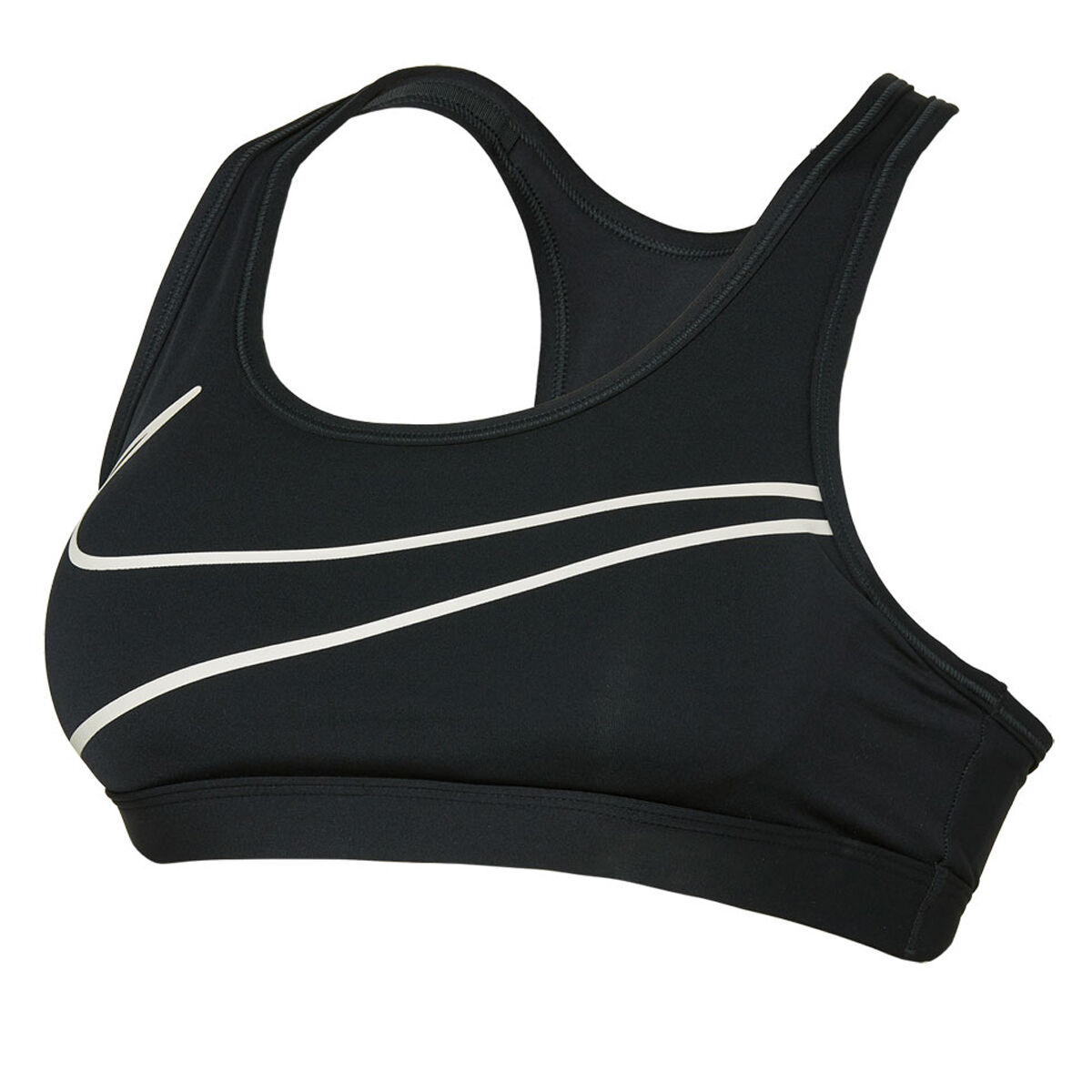 Nike Womens Swoosh Medium Support Padded Sports Bra - Navy slider