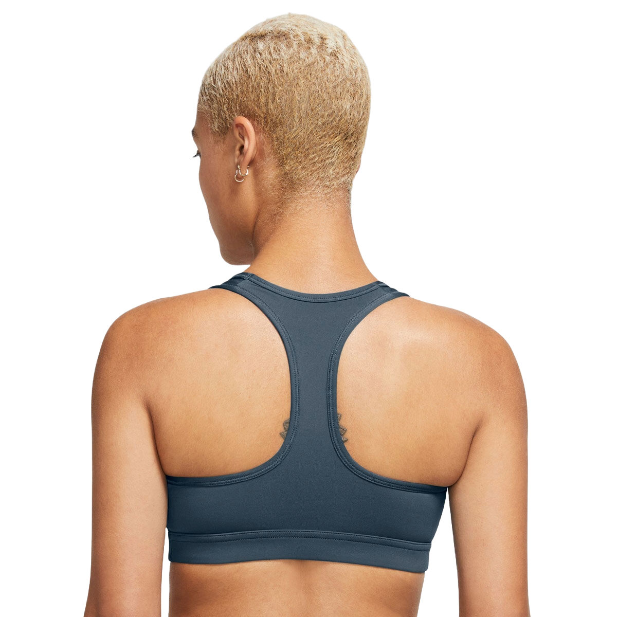 Nike Womens Swoosh Medium Support Padded Sports Bra - Navy slider