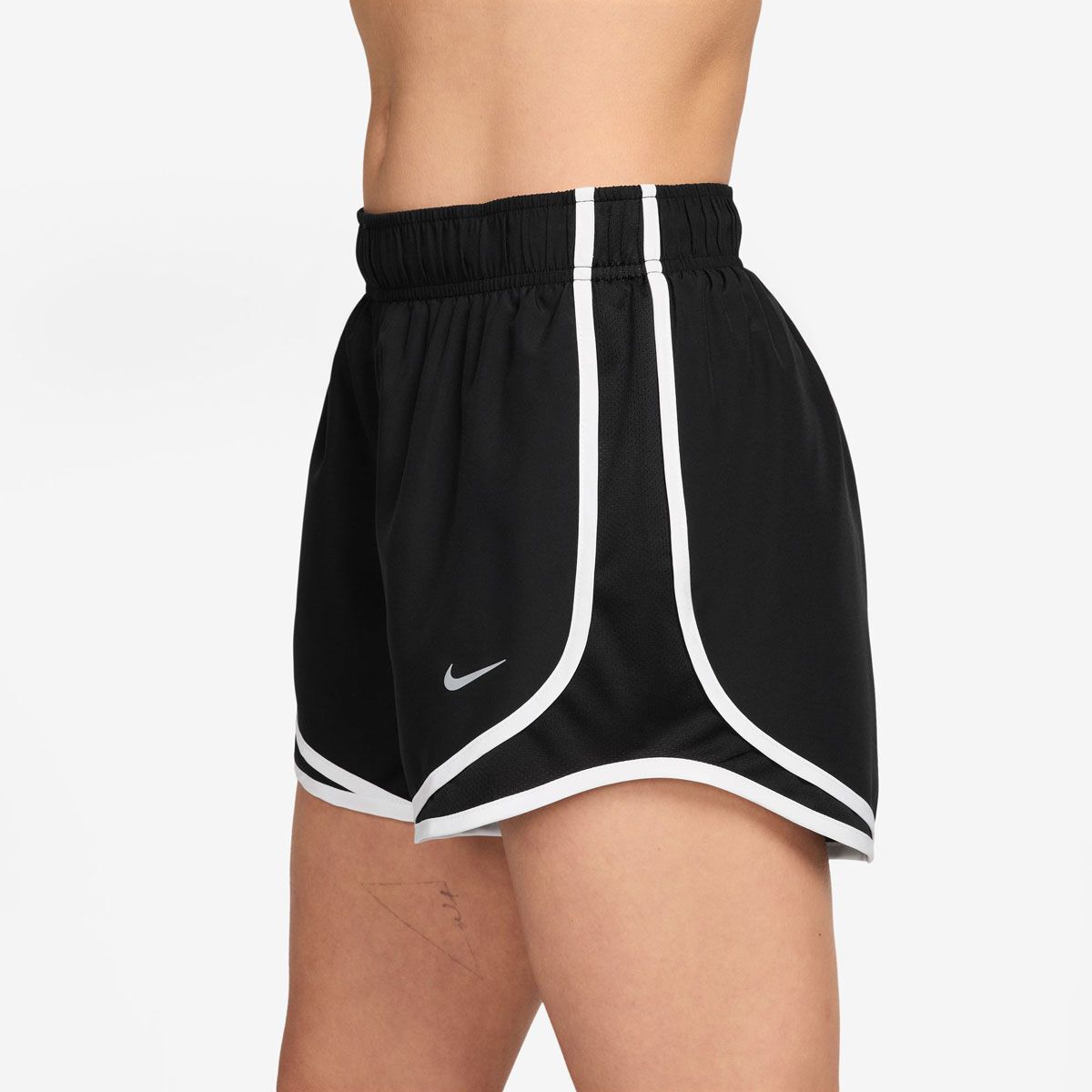 Nike Womens Tempo Dri-FIT Mid Rise 3 Inch Running Shorts - Black slider