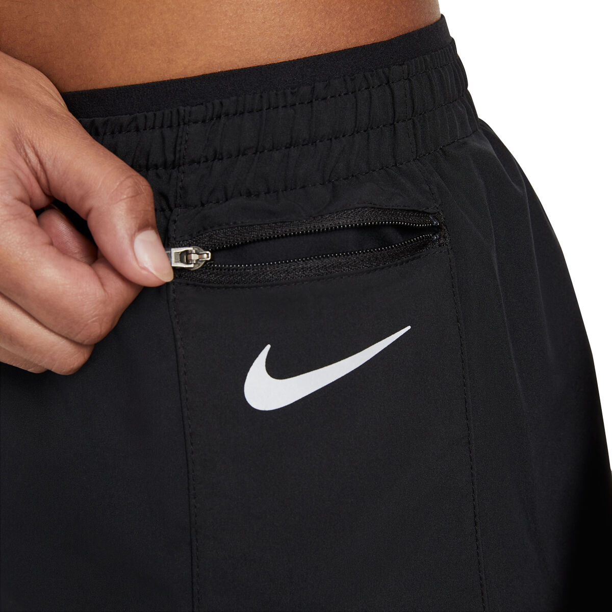 Nike Womens Tempo Luxe 3 inch Running Shorts - Black slider