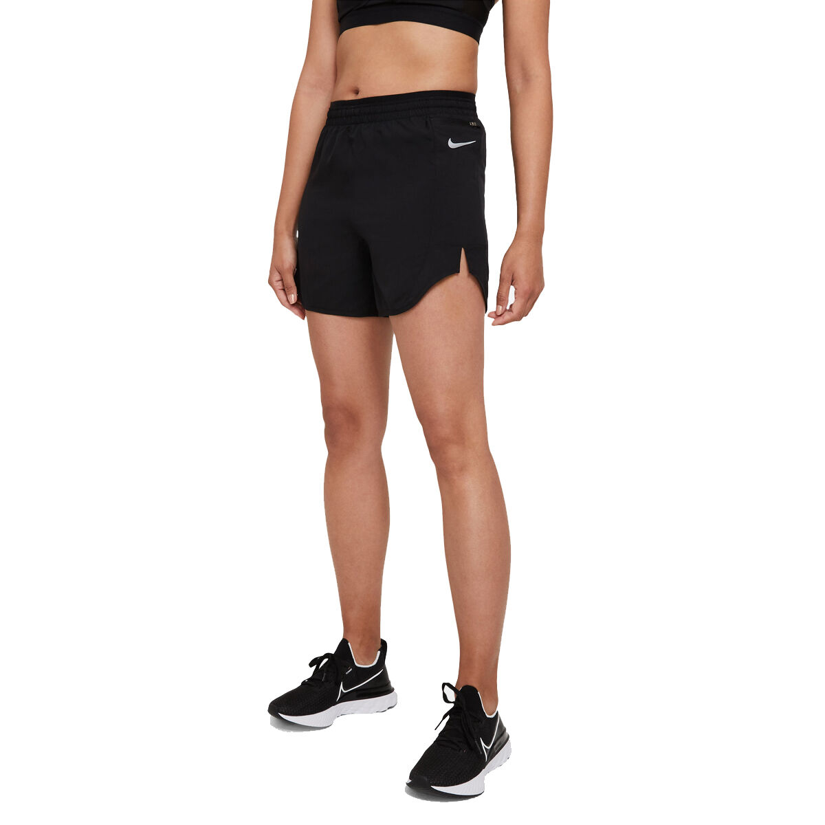 Nike Womens Tempo Luxe Running Shorts - Black slider