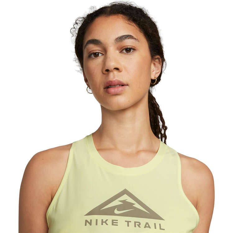 Nike Womens Trail Dri-FIT Running Tank - Green slider